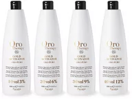 Farby do włosów i szampony koloryzujące - Fanola Oro Therapy Gold Activator Oro Puro Aktywator w kremie z keratyną, stężenia: 3%, 6%, 9%, 12% 1000ml - miniaturka - grafika 1