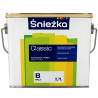 Farby wewnętrzne - Farba akrylowa Classic Baza B 2,7 l - miniaturka - grafika 1