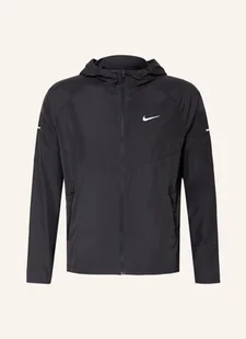 Nike Kurtka Do Biegania Repel Miler schwarz - Kurtki i kamizelki sportowe męskie - miniaturka - grafika 1