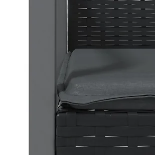 Krzesła ogrodowe z poduszkami, 2 szt., czarne, 56,5x57x83 cm ! - Fotele i krzesła ogrodowe - miniaturka - grafika 8