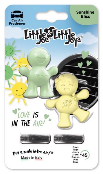 Odświeżacz samochodowy zapach auta Para Joya Joe 3D Sunshine Bliss - Dwupak