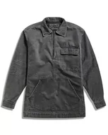 Kurtki męskie - G-STAR RAW Męska kurtka Shanorak Denim Zip Jacket, Szary (faded black ink D24724-D182-D358), XL - miniaturka - grafika 1