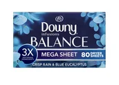 Środki do prania - Chusteczki zapachowe do suszarki Crisp Rain & Blue Eucalyptus Downy 80sztuk - miniaturka - grafika 1