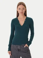 Swetry damskie - Patrizia Pepe Sweter 2K0331/K7S0-G619 Zielony Regular Fit - miniaturka - grafika 1