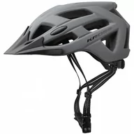 Kaski rowerowe - Kross Kask ATTIVO z daszkiem L 58-61cm szary mat T4CKS000040LGY - miniaturka - grafika 1