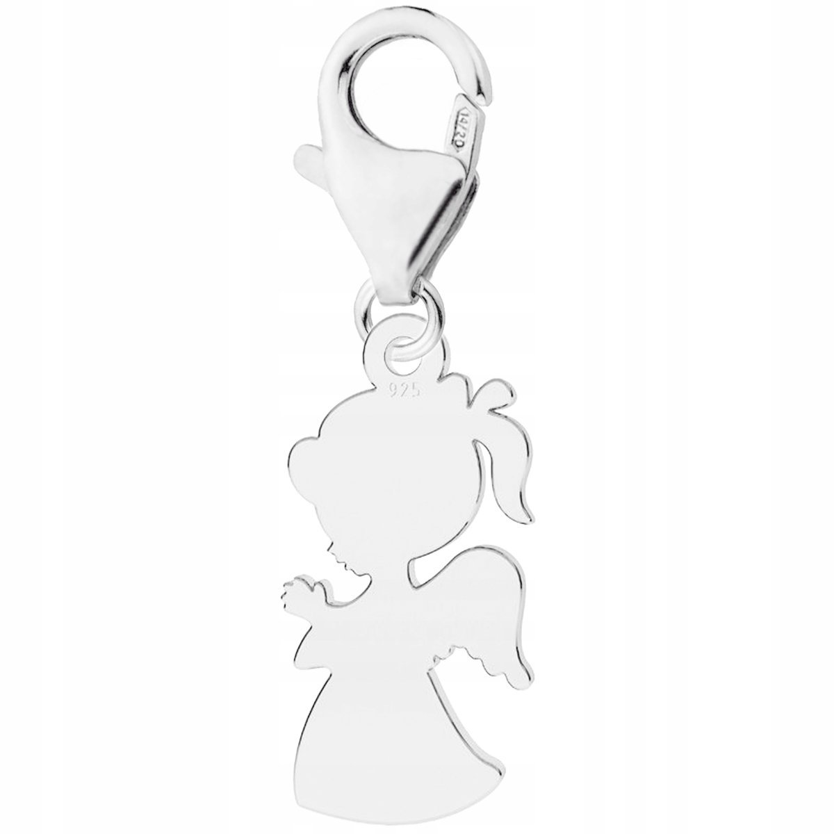 Zawieszka wisząca Anioł Dziewczynka srebro 925