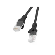 Patchcordy - Lanberg Patchcord kat.6 0.5M UTP czarny 1_605040 - miniaturka - grafika 1