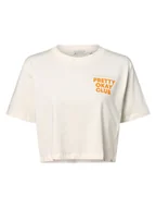 Koszulki i topy damskie - Tom Tailor Denim - T-shirt damski, biały - miniaturka - grafika 1