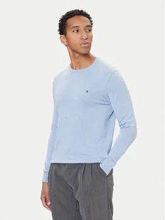 Tommy Hilfiger Sweter MW0MW28046 Błękitny Regular Fit - Swetry męskie - miniaturka - grafika 1