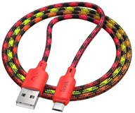 Kable USB - Kabel USB A do Micro USB Hoco 2,4A 1 m X116 gradient czerwony - miniaturka - grafika 1