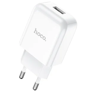 Hoco Ładowarka sieciowa USB 2A N2 Vigour biała - Ładowarki do telefonów - miniaturka - grafika 1