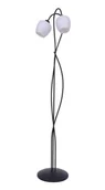 Lampy stojące - Czarno-biała lampa podłogowa z 2 kloszami - A569 T8-E84 - miniaturka - grafika 1