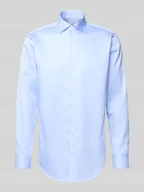 Koszule męskie - Koszula biznesowa o kroju regular fit z listwą guzikową - miniaturka - grafika 1