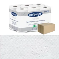Papier toaletowy - Papier toaletowy 24m biały 2 warstwy Bulkysoft Premium 96 rolek - miniaturka - grafika 1