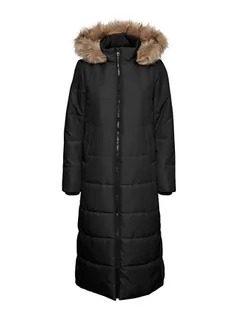 Kurtki damskie - Vero Moda Płaszcz zimowy "Addison" w kolorze czarnym - grafika 1