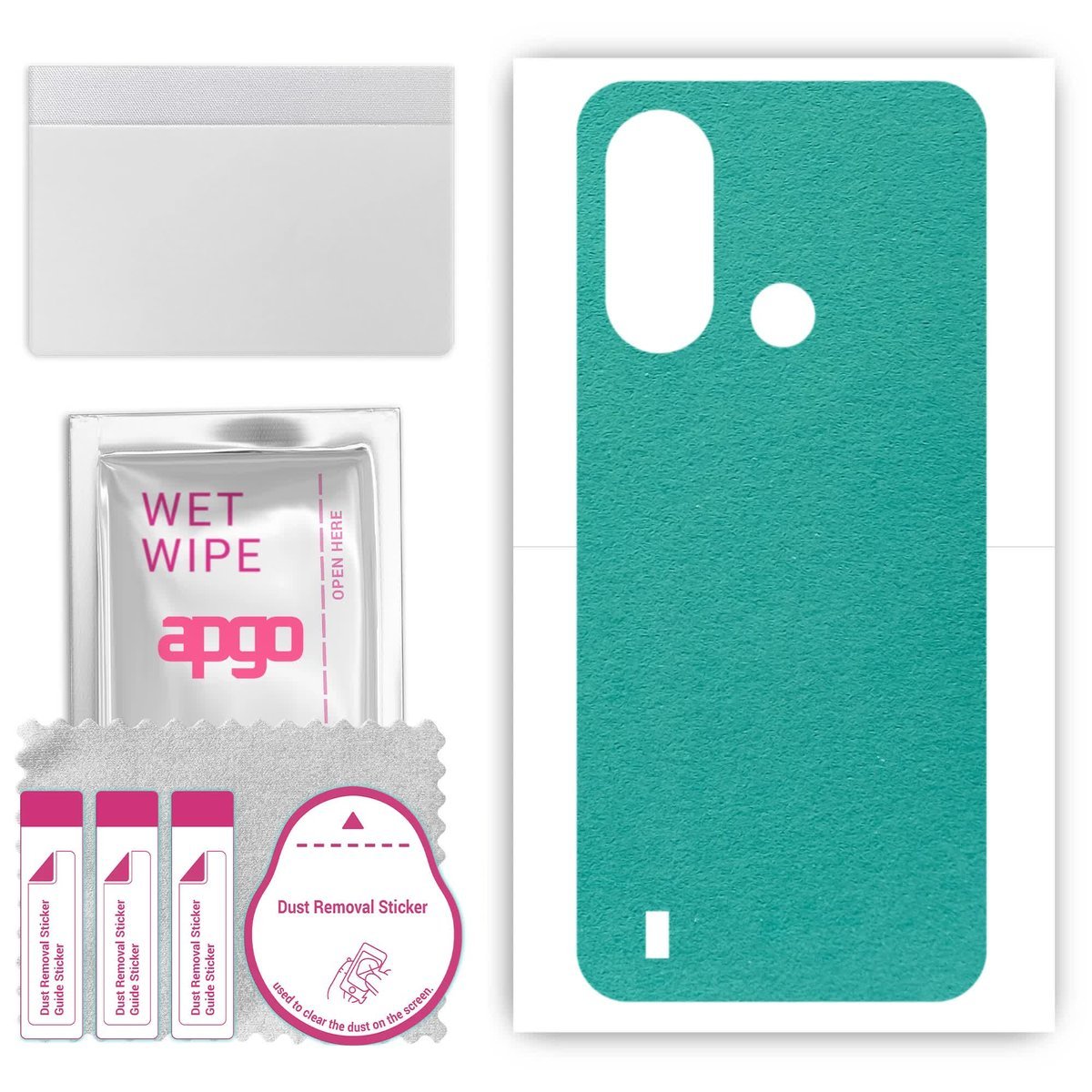 Folia naklejka skórka strukturalna na TYŁ Zamsz do ZTE Blade L220 - Zamsz Miętowy - apgo SKINS