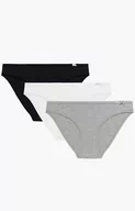 Majtki damskie - 3-pack figi damskie bikini 3CLP-001-CZA/BIA/SZMJ, Kolor czarno-biało-szary, Rozmiar M, ATLANTIC - Primodo.com - miniaturka - grafika 1