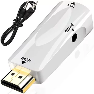 Adapter konwerter HDMI DO VGA Monitor kabel DSUB - Adaptery i przejściówki - miniaturka - grafika 1