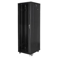 Szafy rack - Lanberg SZAFA STOJĄCA RACK 19" 42U 600X800 (DRZWI SZKLANE,CZARNA, FLAT PACK) SZALAESTO0011 [9838779] - miniaturka - grafika 1