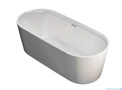 Wanny z hydromasażem - Riho Modesty owalna wanna wolnostojąca Riho Fall napełnianie przez przelew 170x76cm B090005005 - miniaturka - grafika 1