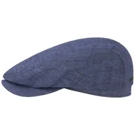 Czapki męskie - Belfast Linen Summer Flat Cap by Stetson, niebieski, 60 cm - miniaturka - grafika 1