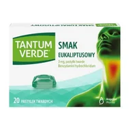 Przeziębienie i grypa - TANTUM VERDE 3mg o smaku eukaliptusowym, 20 pastylek - miniaturka - grafika 1