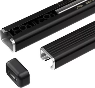 Thule SquareBar Evo 118, czarny 2021 Akcesoria do bagażników 7122 - Akcesoria rowerowe - miniaturka - grafika 1