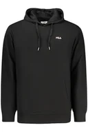 Bluzy męskie - CZARNA BLUZA MĘSKA FILA Z ROZPINANYM NA ZAMEK - miniaturka - grafika 1