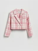 Kurtki i płaszcze dla dziewczynek - Reserved - Krótka marynarka z wiskozą - wielobarwny - miniaturka - grafika 1