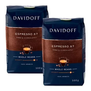 Kawa ziarnista DAVIDOFF Espresso 57 Arabica 2 x 0.5 kg - Kawa - miniaturka - grafika 1