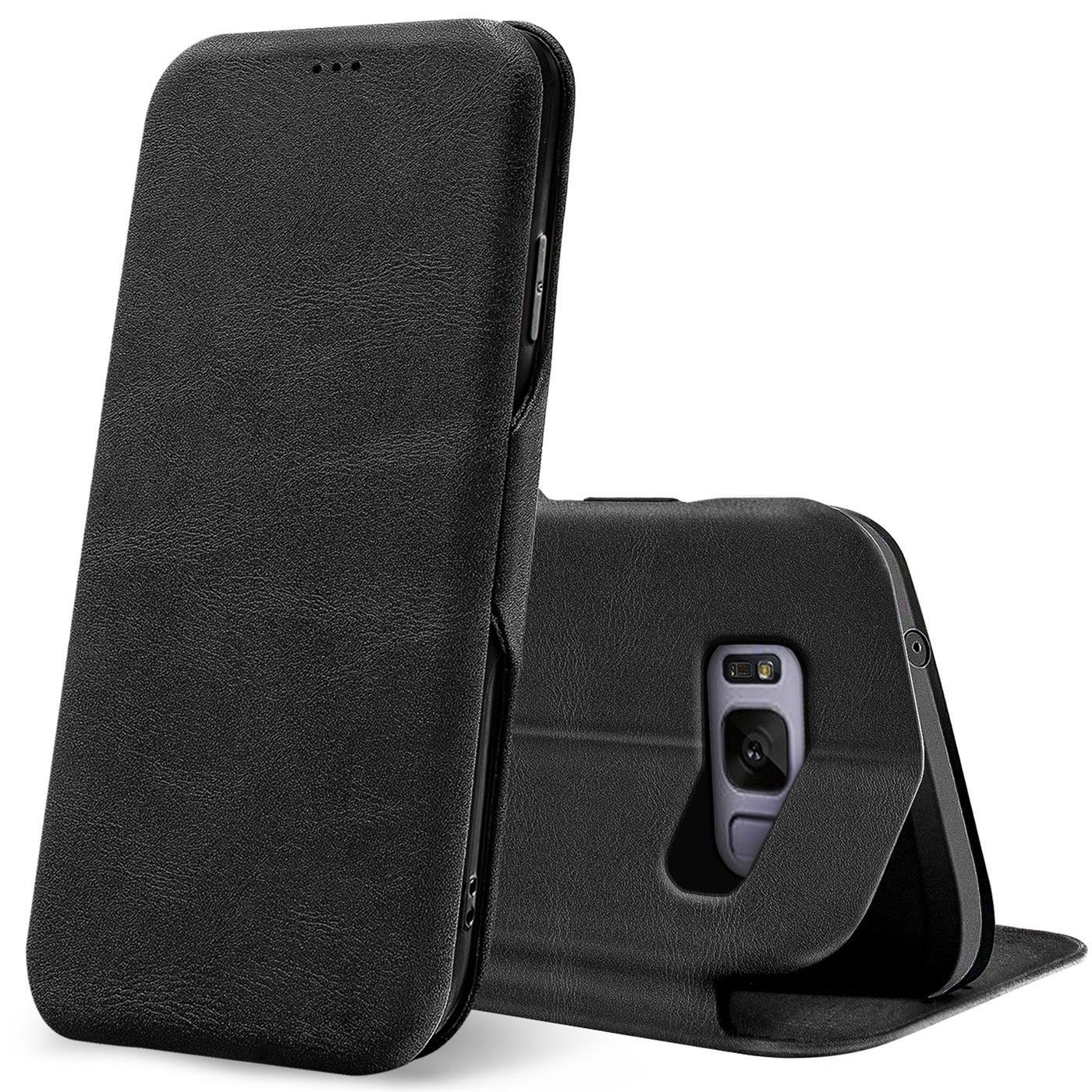Etui z klapką do Samsung Galaxy S8 Etui Book Cover na telefon komórkowy z miejscem na kartę Etui ochronne Premium