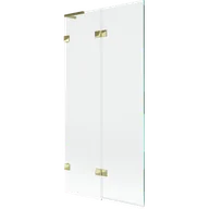 Parawany nawannowe - Mexen Lunar L parawan nawannowy 2-skrzydłowy lewy 90 x 150 cm, transparent, złoty - 897L-090-100-50-00-L - miniaturka - grafika 1