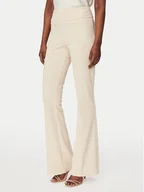Spodnie damskie - Rinascimento Spodnie materiałowe CFC0127875003 Beżowy Straight Fit - miniaturka - grafika 1