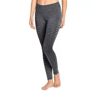 Bielizna sportowa damska - Damskie legginsy termoaktywne Odlo PERFORMANCE LIGHT grey melange - S - miniaturka - grafika 1