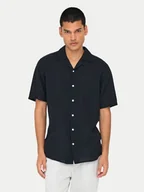 Koszule męskie - Only & Sons Koszula Caiden 22025116 Czarny Slim Fit - miniaturka - grafika 1