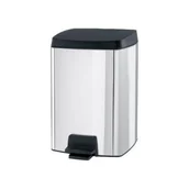 Kosze na śmieci - Brabantia Kosz pedałowy na śmieci prostokątny, stal polerowana, 10 l - miniaturka - grafika 1