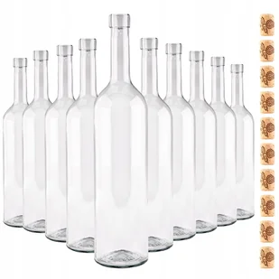 SZKLANE BUTELKI Z KORKAMI NA WINO DO WINA 750 ML BORDEAUX ZESTAW 10 SZTUK - Domowy wyrób alkoholu SZKLANE BUTELKI Z KORKAMI NA WINO DO WINA 750 ML BORDEAUX ZESTAW 10 SZTUK - Domowy wyrób alkoholu - miniaturka - grafika 1