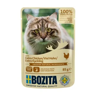 BOZITA Pouch Kawałeczki w sosie 12 x 85 g Kurczak - Mokra karma dla kotów - miniaturka - grafika 1
