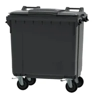 Kosze na śmieci - Pojemnik szary na odpady zmieszane - 770 l - miniaturka - grafika 1