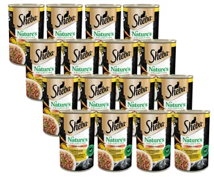 SHEBA puszka 24x400g Nature's Collection – mokra pełnoporcjowa karma dla dorosłych kotów, koktajl drobiowy z wątróbką i olejem z ryb z przybraniem z marchewki, w sosie - Mokra karma dla kotów - miniaturka - grafika 1