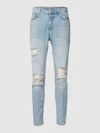 Spodnie męskie - Jeansy o kroju Skinny Fit z dodatkiem streczu - miniaturka - grafika 1