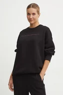 Bluzy damskie - EA7 Emporio Armani bluza damska kolor czarny z nadrukiem TJUXZ.6DTM02 - miniaturka - grafika 1