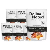 Mokra karma dla psów - Dolina Noteci Danie z łososia z marchewką i ryżem 10x300g-karma mokra dla psa 49921-uniw - miniaturka - grafika 1