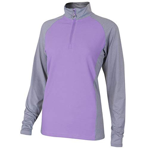 Island Green Damski top golfowy Igltop1889 średnia warstwa Frosted Lavender 10