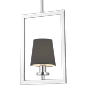 Lampy sufitowe - Lampa stylowa wisząca LONDON P01007CH-BK - Cosmo Light - miniaturka - grafika 1