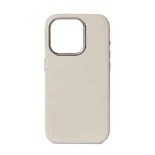 Etui Decoded Leather Case skórzane z MagSafe do iPhone 15 Pro - beżowe - Etui i futerały do telefonów - miniaturka - grafika 1