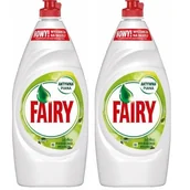 Płyny do naczyń - Fairy PŁYN DO MYCIA NACZYŃ JABŁKOWY 2X900ML 208071 - miniaturka - grafika 1