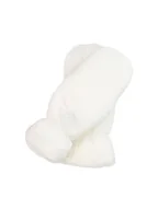 Rękawiczki - Beżowe rękawiczki damskie z jednym palcem - miniaturka - grafika 1