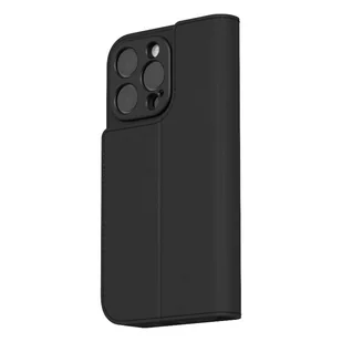 Moshi Overture MagSafe - Skórzane etui 3w1 z klapką iPhone 16 Pro (Charcoal Black) - Etui i futerały do telefonów - miniaturka - grafika 1