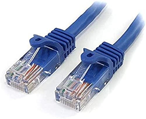 StarTech.com kabel Ethernet RJ45PATCH6 Cat5e 15 m, niebieski, kabel łatowy, kabel Snagless Cat5e, krótki kabel sieciowy, kabel Ethernet, kabel Cat 5e